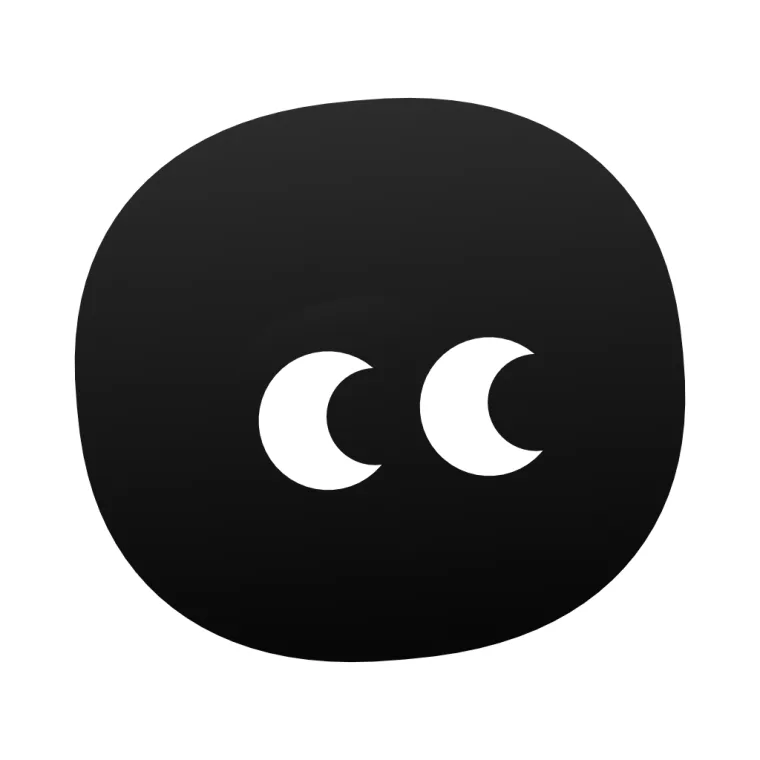 Official HeyCC black pebble app icon